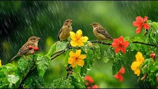 Gentle Piano, Rain & Morning Birds 🌧️🕊️ Calm Music for Deep Focus and Relaxation