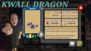 How to get the KWALL DRAGON #dragonvale #dragongamer #zdog0424 #kwalldragon