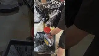Verification of oil flow from pump.