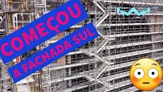 COMEÇOU O REVESTIMENTO DA FACHADA SUL DA BASÍLICA DE NS.APARECIDA 🙏. EM APARECIDA DO NORTE! 🇧🇷