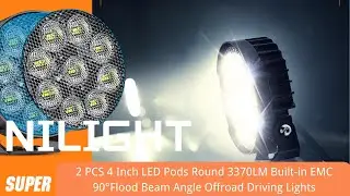 4&rdquo; Round LED Pod Lights Explained | 90&deg; Super Flood Beam, EMC Protection & Real-World Use