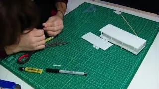 Farnsworth House 3D printed model assembly - Timelapse