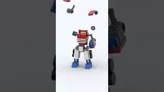LEGO Optimus Style Mech Transformer G1 Building Animation #shorts #legomech
