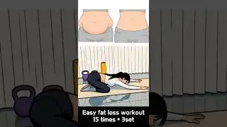 Easy and Quick belly fat loss workout🔥 #bellyfatburner #bellyfatloss #bellyfatworkout
