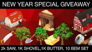 Hay Day Live🔴New Year Special Giveaway Update & Farm Visitors Event! Day-389! #hayday #supercell