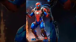 Spider-Man &times; Lion Hybrid🔥#shorts #animals #hybrids #ai #avengers #marvel #uyiamma #rashathadani