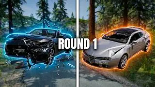 ROUND 1/JAGUAR F-TYPE VS ALFA ROMEO BRERA/EUROPEAN CAR CRASH CHAMPIONSHIP BEAMNG DRIVE/