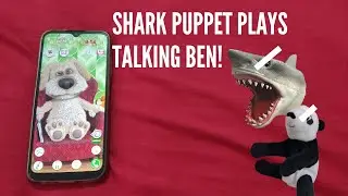 Shark puppet plays talking Ben!