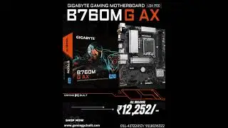 Gigabyte B760M G AX Gaming Motherboard built for speed, stability, & seamless Wi-Fi 6 connectivity.