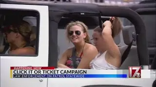 NC has 'Click it or Ticket' campaign underway