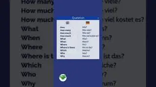 Wh questions in German#germanforbeginners