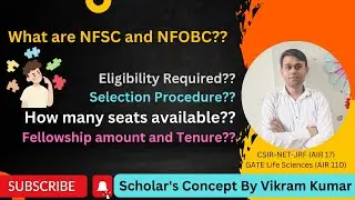 NFSC and NFOBC | Eligibility | Selection Procedure | Fellowship amount | JRF | Scholar's Concept