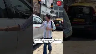 Aamir Khan's Girlfriend Gauri Spratt spotted in a simple look in town🤍#aamirkhan #gaurispratt