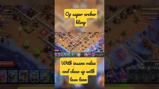 Can  I attack with super archer blimp #shorts #clashofclans #op #opattack #noobtopro #minecraftshort