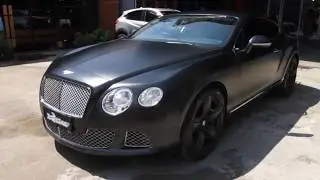 How to Wrap a Car installation // Wrapping BENTLEY ECH15 Navy Black Satin Pearl Teckwrap