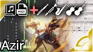 Rise of the Ascended (Azir login theme) - League of Legends (Synthesia Piano Tutorial)