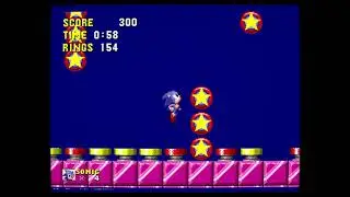 Sonic 1 Game Gear/Master System Special Stage (kinda) on Genesis
