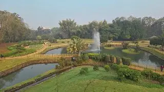 Morning Walk at P L Deshpande Garden | Birds, Fog & Natural Sounds