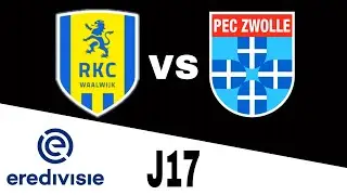 RKC Waalwijk 1-1 PEC Zwolle en vivo Eredivisie Jornada 17