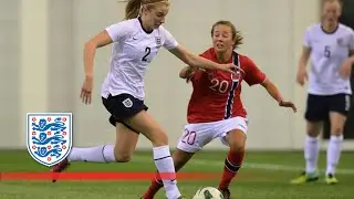 England Women&rsquo;s U19s controversial penalty decision against Norway | Goals & Highlights