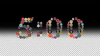 Buttons DIY 5 Minute Countdown - Transparent Background - FREE DOWNLOAD