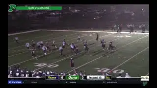Tea's Brenner Conrad with the 28-yard Touchdown run against Pierre