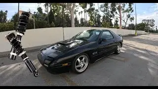 My New Rx7 FC gets BC Racing Coilovers!
