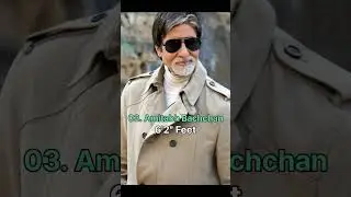 Top 5 Tallest Bollywood Actor 🇮🇳2023#top #bts #fact #top10 #amitabhbachchan #abhishek