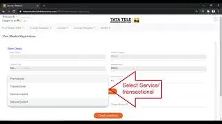 Tata DLT Add Sender id / Header registration by Rapidsms