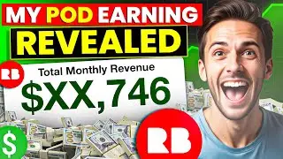 How To Start Print On Demand Without Shopify & FB Ads | Earning Revealed (Redbubble Marketplace)