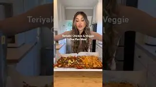 Курица терияки и овощи на одной сковороде!!