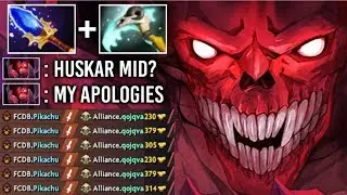 OMG NEW CANCER HERO MID Delete Huskar Ez! 7.20 Scepter Demon Crazy Gameplay by Pikachu Dota 2