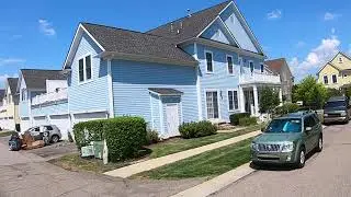 Covid-19 Times - Driving to Cherry Hill Village in Canton - Michigan - Beautiful - Unique - Homes