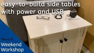 How to build TV Side Tables [with 240v and USB power outlets]