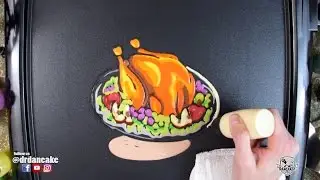 Thanksgiving Meal Pancake Art (ULTIMATE FOOD ART!)