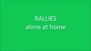 Practice table tennis alone at home - with rallies