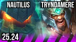 NAUTILUS & Xayah vs TRYNDAMERE & Ziggs (SUP) | 16K damage | KR Diamond | 25.24