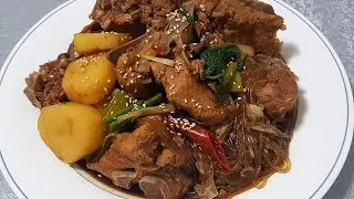 Свиной позвонок по корейски(돼지등뼈찜 теджи тын пё чим)