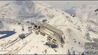 GTA V Chaos Mod Playthrough Part 20 - Offshore Merryweather Heist and snow