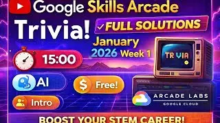 Google Skills ArcadeTrivia January 2026 Week 1 #qwiklabs #google #youtube 