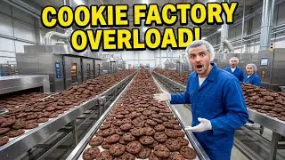 Cookie Factory OVERLOADED! | How Chocolate Chip Cookies Are Made in Huge Quantities