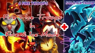 Castle Crush 🔥 Using FIRE + ICE CARDS In - FIRE & ICE Mode 🔥 DIFFERENT STRATEGY