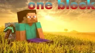 starting new series of one block in Minecraft pocket edition day-1