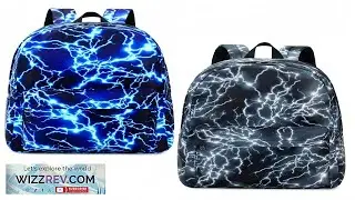 School Backpack Elementary Middle Lightning Bookbag Laptop Teenager Waterproof eBay
