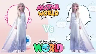 How To Make Elsa 🤍 White Princess inspired look #pazu #avatarworld #tocaboca #disneypriencess 
