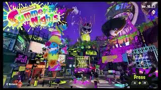 Summer Nights 2025 - Inkopolis Plaza Title Screen (Day 1)
