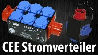 CEE Stromverteiler: Stairville V2616 CE & Showtec Powersplit 2