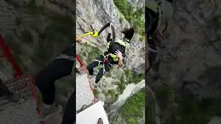Adrenaline Rush ❤️⚡️ Would you do it ?  #bungy #switzerland #jump
