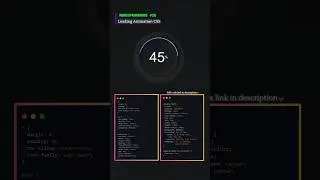 Loading Animation using CSS 👾👨&zwj;💻 #webdesign #frontend #developer #music #viralshorts #shorts #css