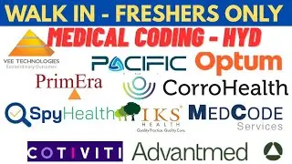 MEDICAL CODING JOBS - FRESHERS & EXPERIENCED_WALK IN | #freshersjob#medicalcodingjobs#medicaljobshub